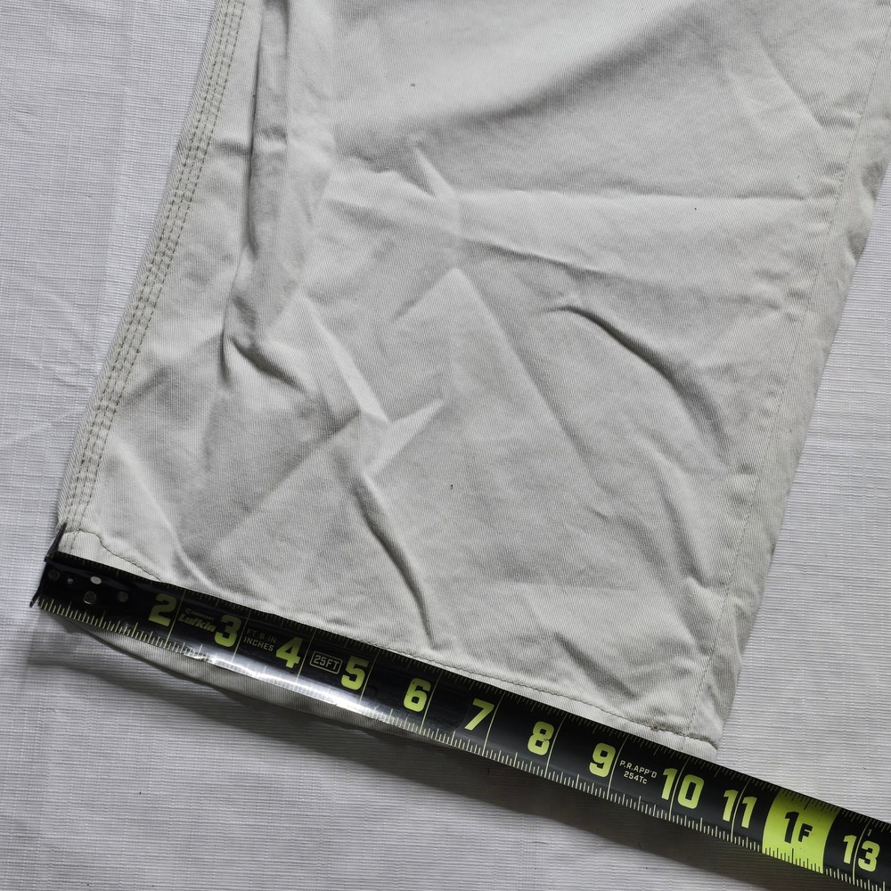 Polo Jeans Co Ralph Lauren Mens Carpenter Pants Beige Tan Utility Workwear 46x31 - Picture 8 of 12
